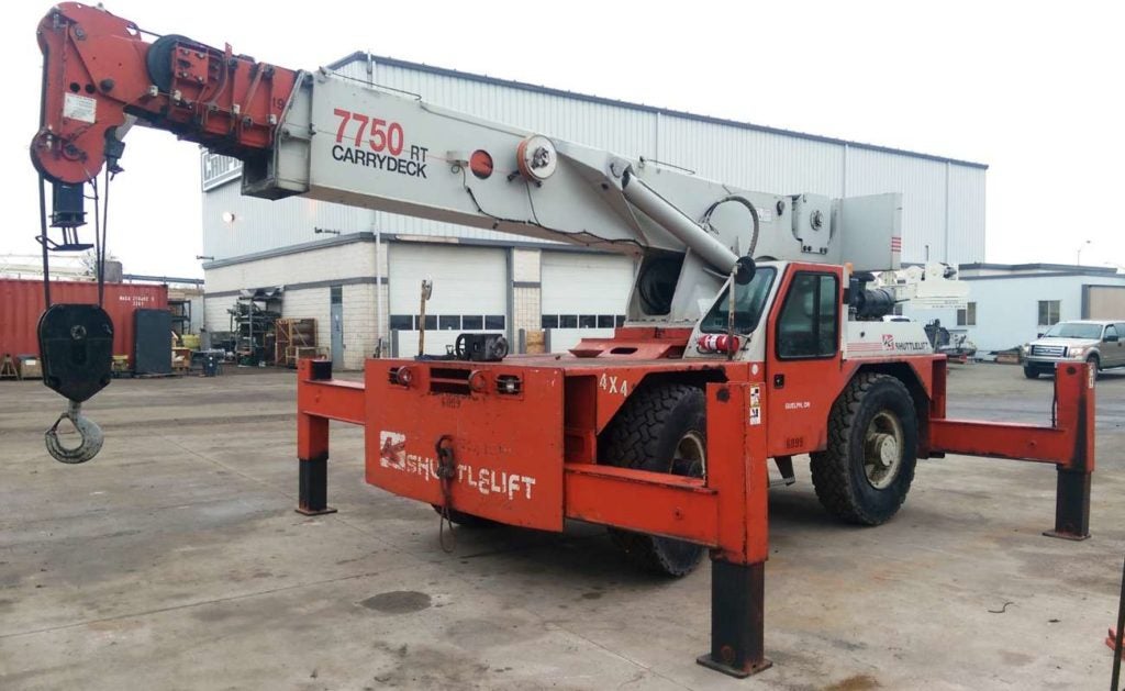 Ton Shuttlelift Carry Deck 7750RT - rhodes-crane